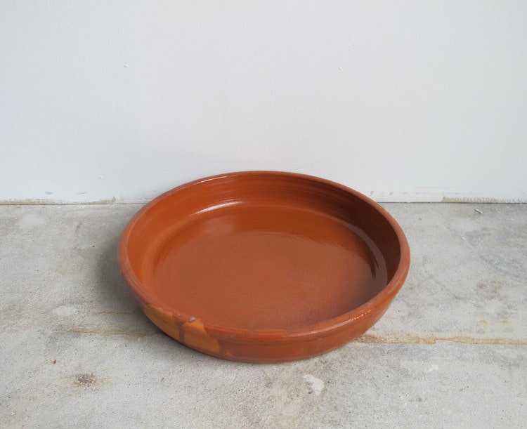 Plate in redware