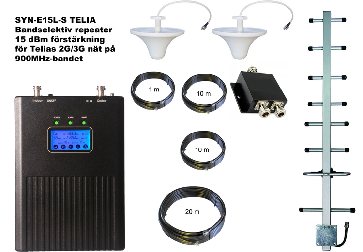 Paket för Telia +15dBm med två inomhusantenner 900Mhz