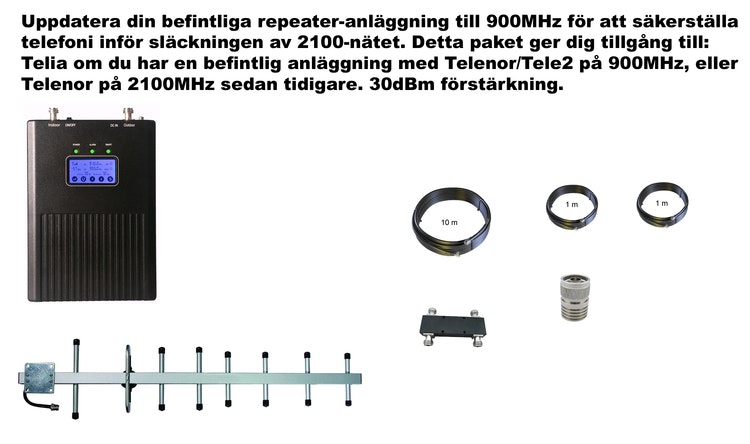 Plus en operatör, för Telia 900Mhz 30dBm paket