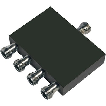 Fyrvägs microstrip splitter