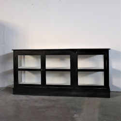 Sideboard Susanna med glasdörrar, svart