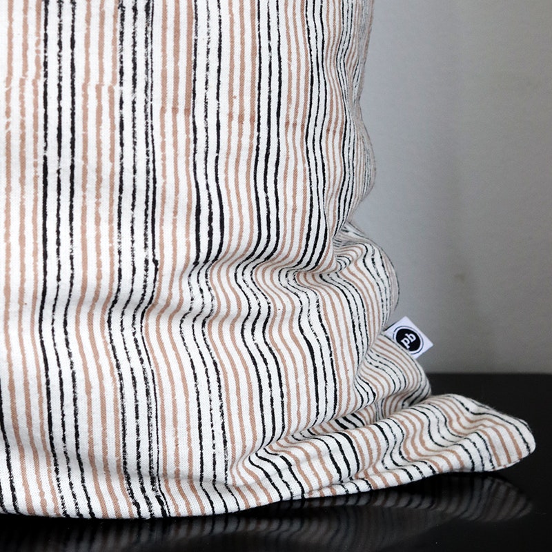 Kuddfodral Hannes 100% bomull, handtryckt