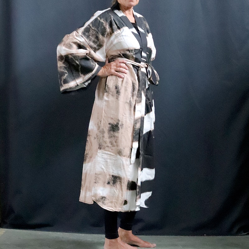 Kimono,  mönstrad