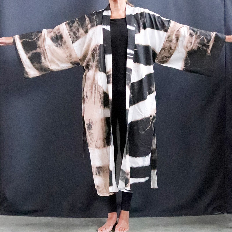 Kimono,  mönstrad