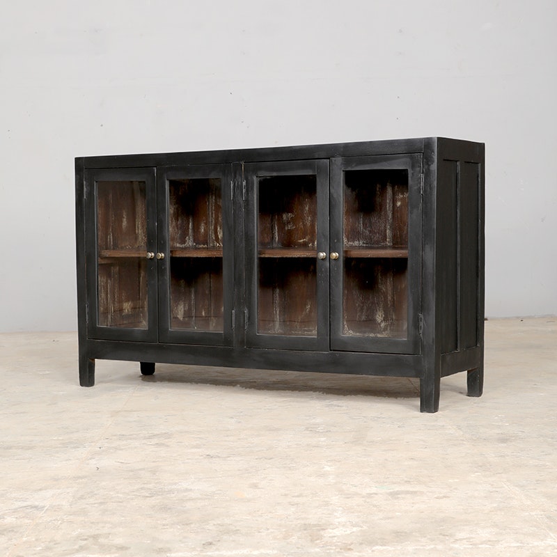 Curtis, sideboard med dörrar i glas
