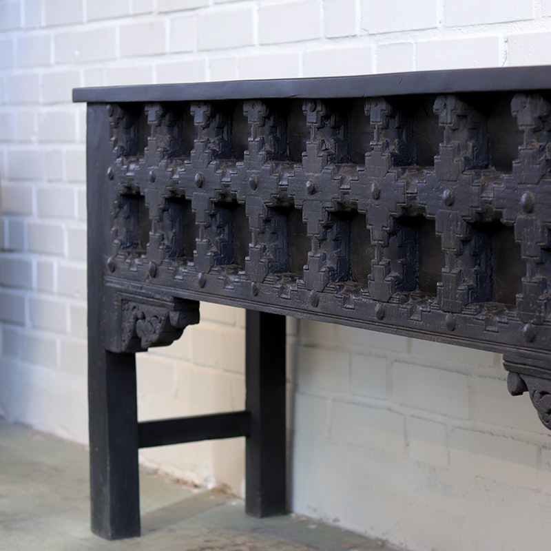 Vintage sideboard Viviann, svart
