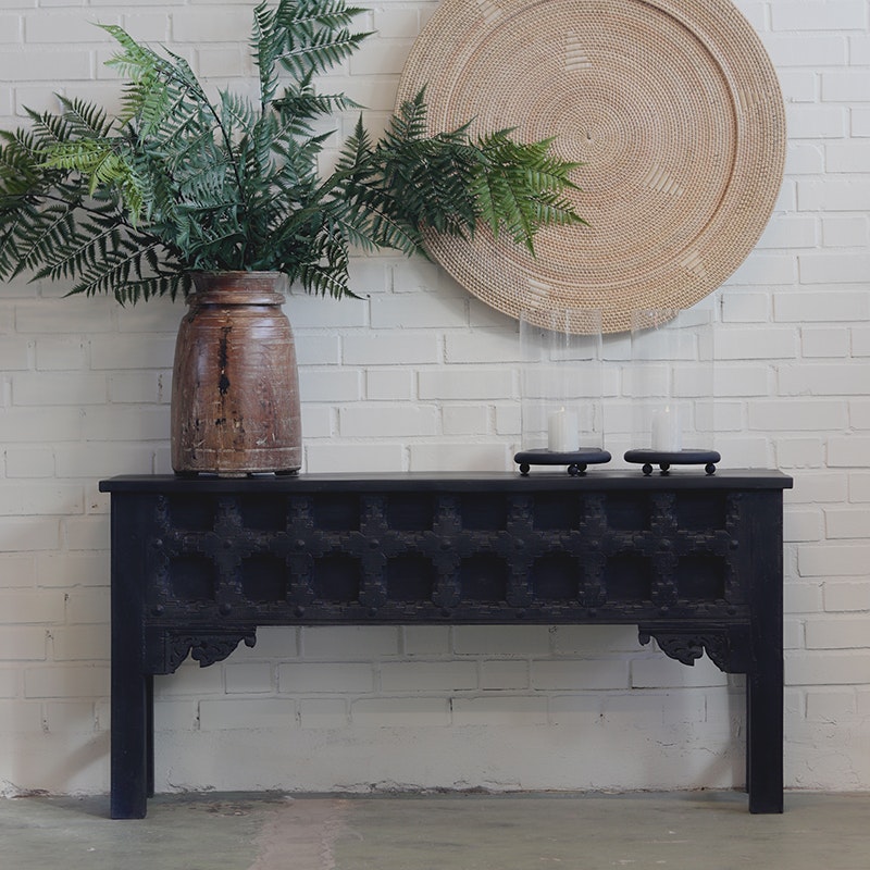 Vintage sideboard Viviann, svart