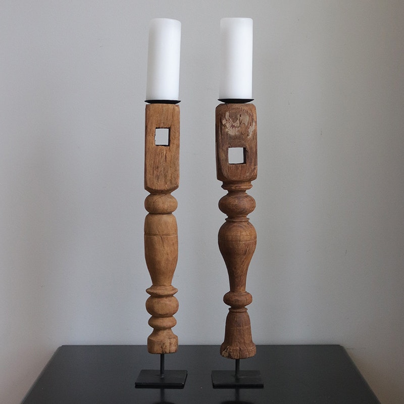 Vintage ljusstake, large