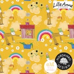 Lilla Anna & Långa Farbrorn Mustard (004) Jersey // 1m