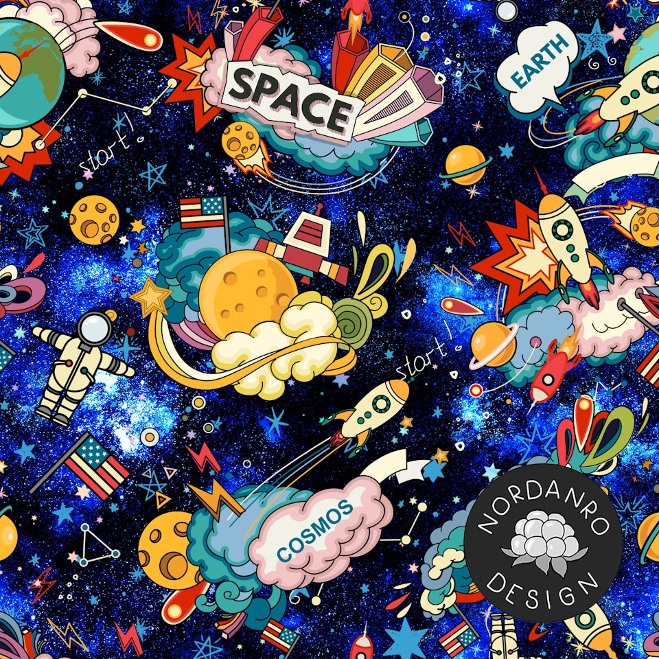 Spaced Out French Terry // 1,1m