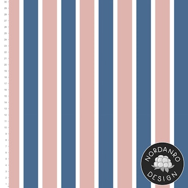 Wonder Stripes Blush Pink/Mid Blue Jersey