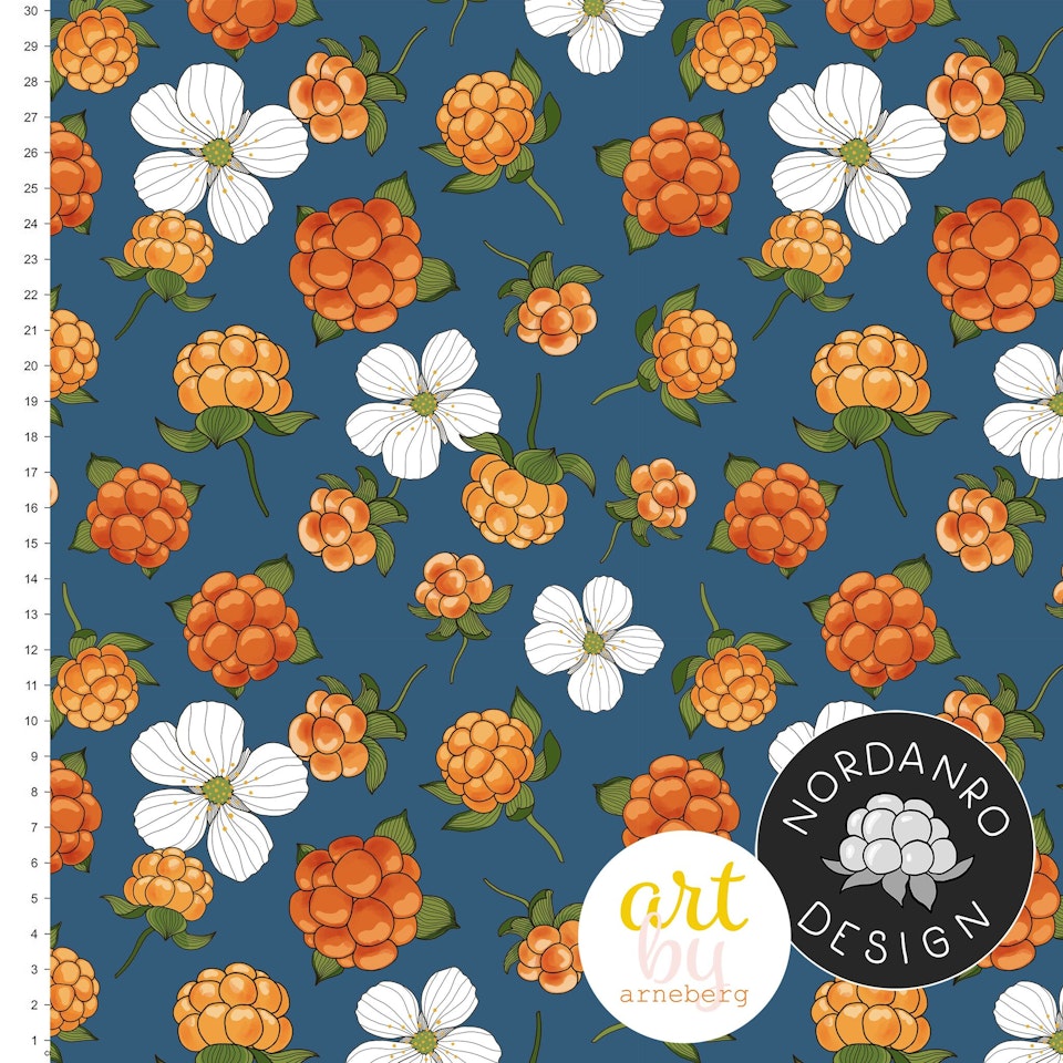 Cloudberry Deep Blue French Terry