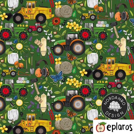 Fält Dark Green (10) Canvas
