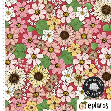 Cosmos Crimson Viscose Jersey