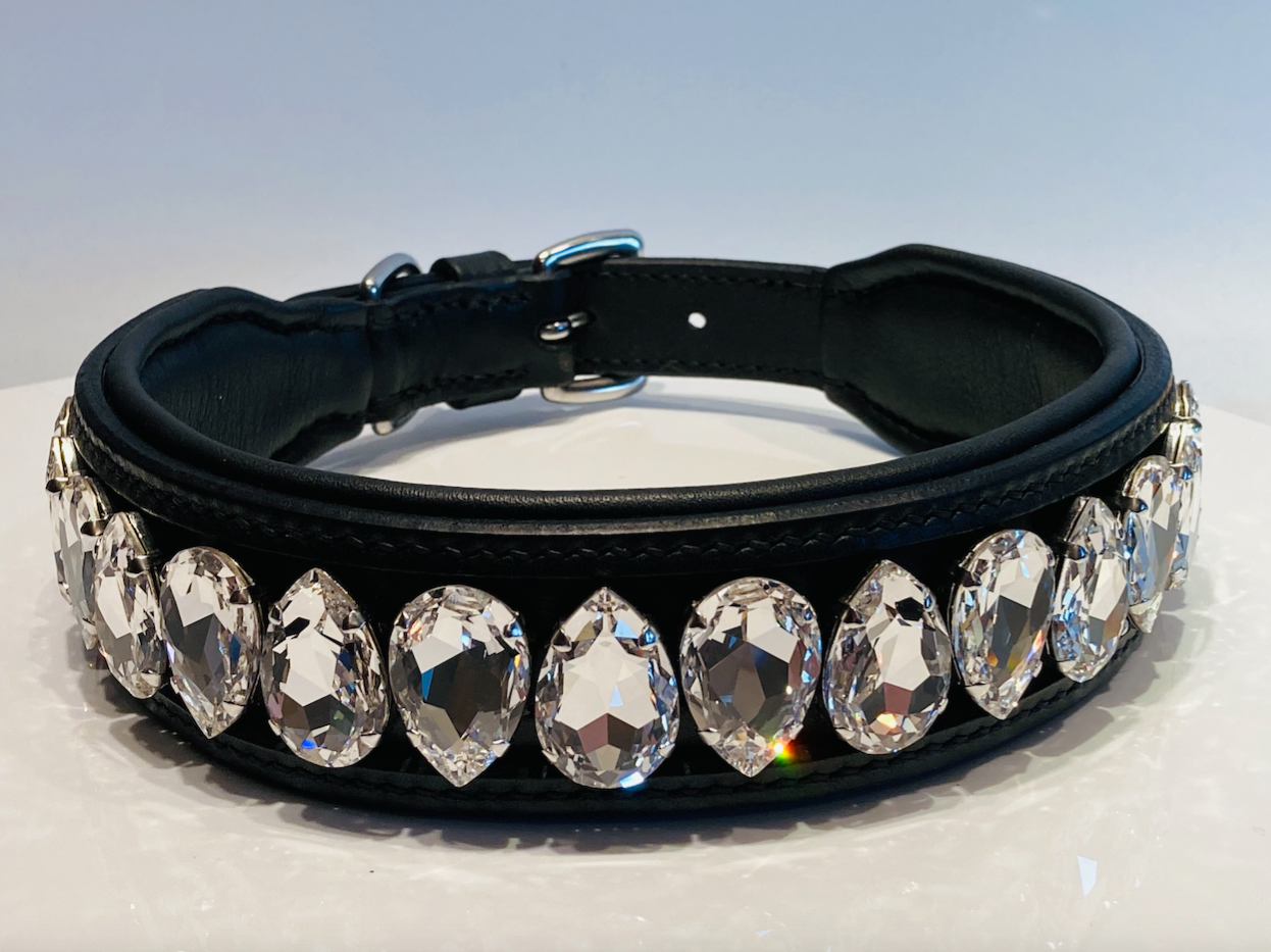 Liz Big Dog Collar Crystal