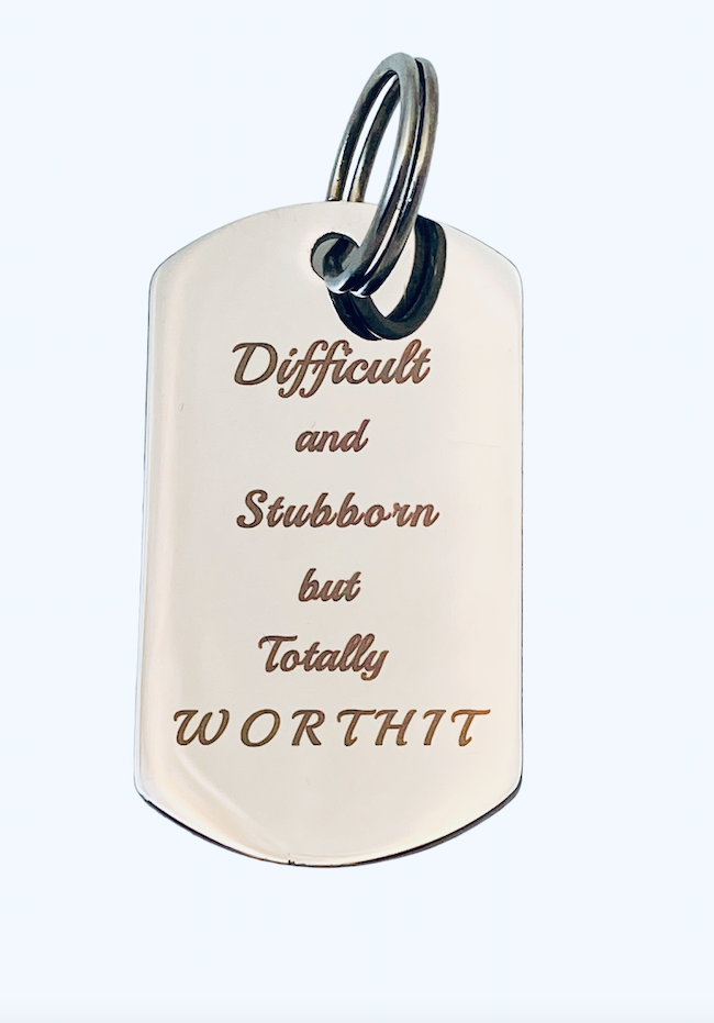 Dog Tag without clasp  (Different texts)