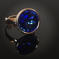 Sapphire silver ring