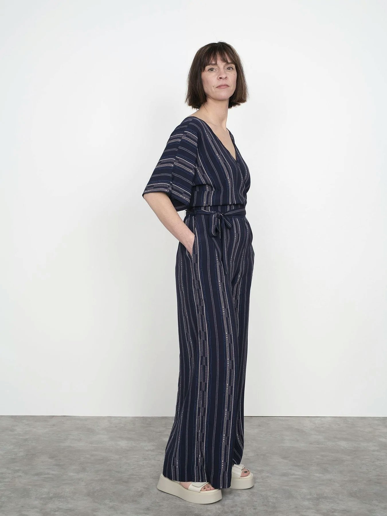 Wide-leg jumpsuit (XL-3XL)