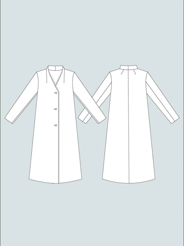 V-neck coat (XL-3XL)