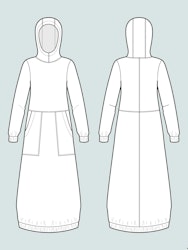 Hoodie dress (XL-3XL)