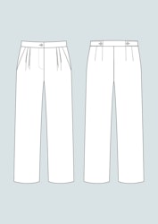 High-waisted trousers (XL-3XL)