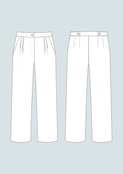 High-waisted trousers (XL-3XL)