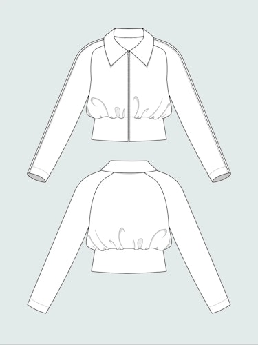 Cropped jacket (XL-3XL)