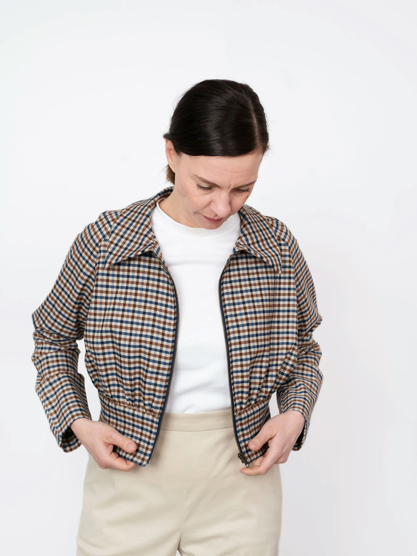 Cropped jacket (XL-3XL)