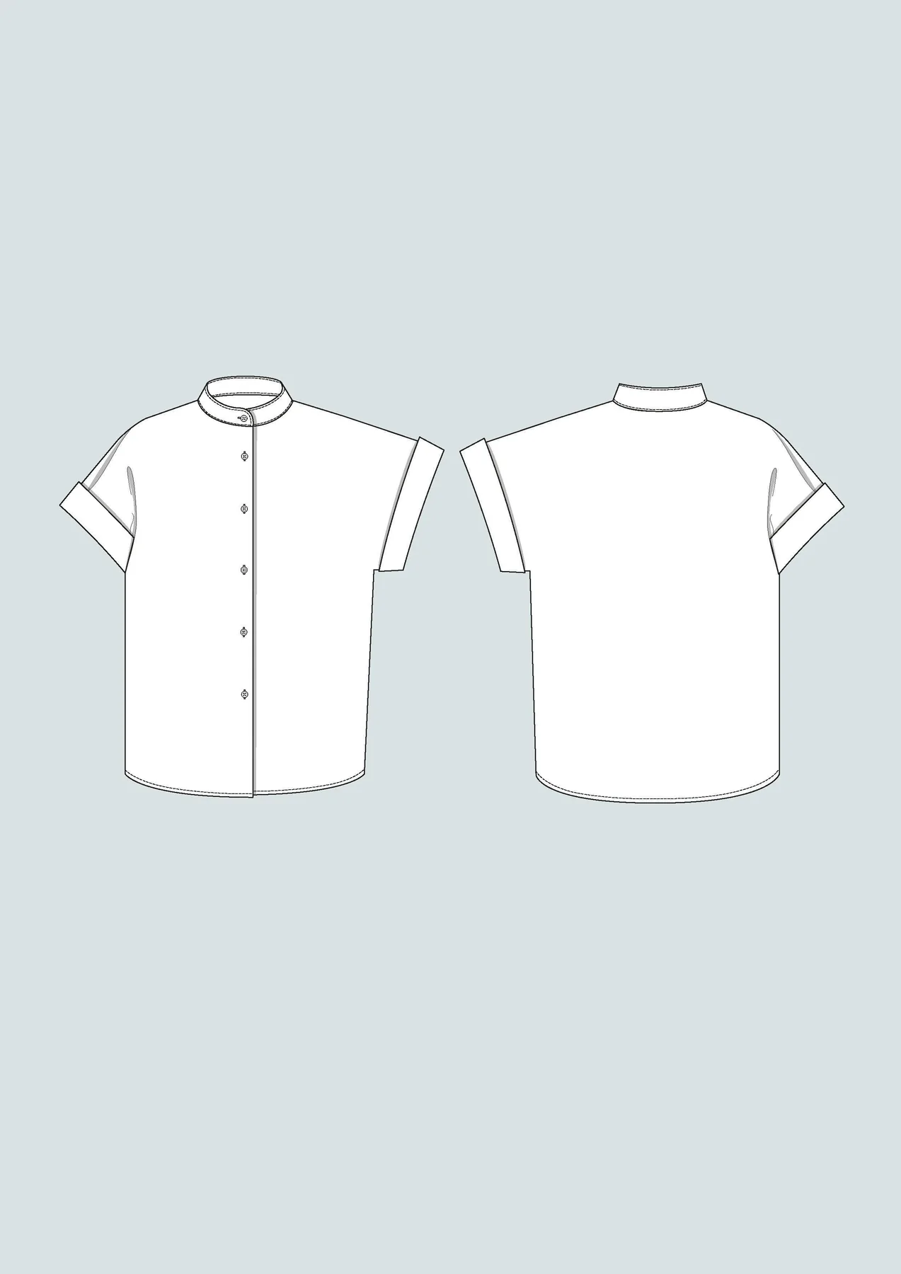 Cap sleeve shirt (XL-3XL)