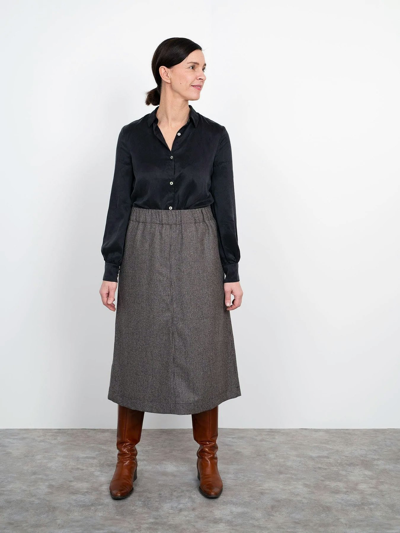 A-line midi skirt (XL-3XL)