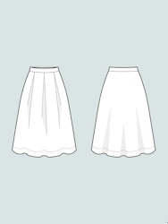 Three pleat skirt (XL-3XL)