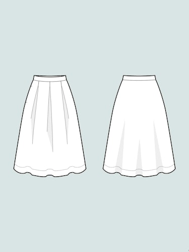 Three pleat skirt (XL-3XL)
