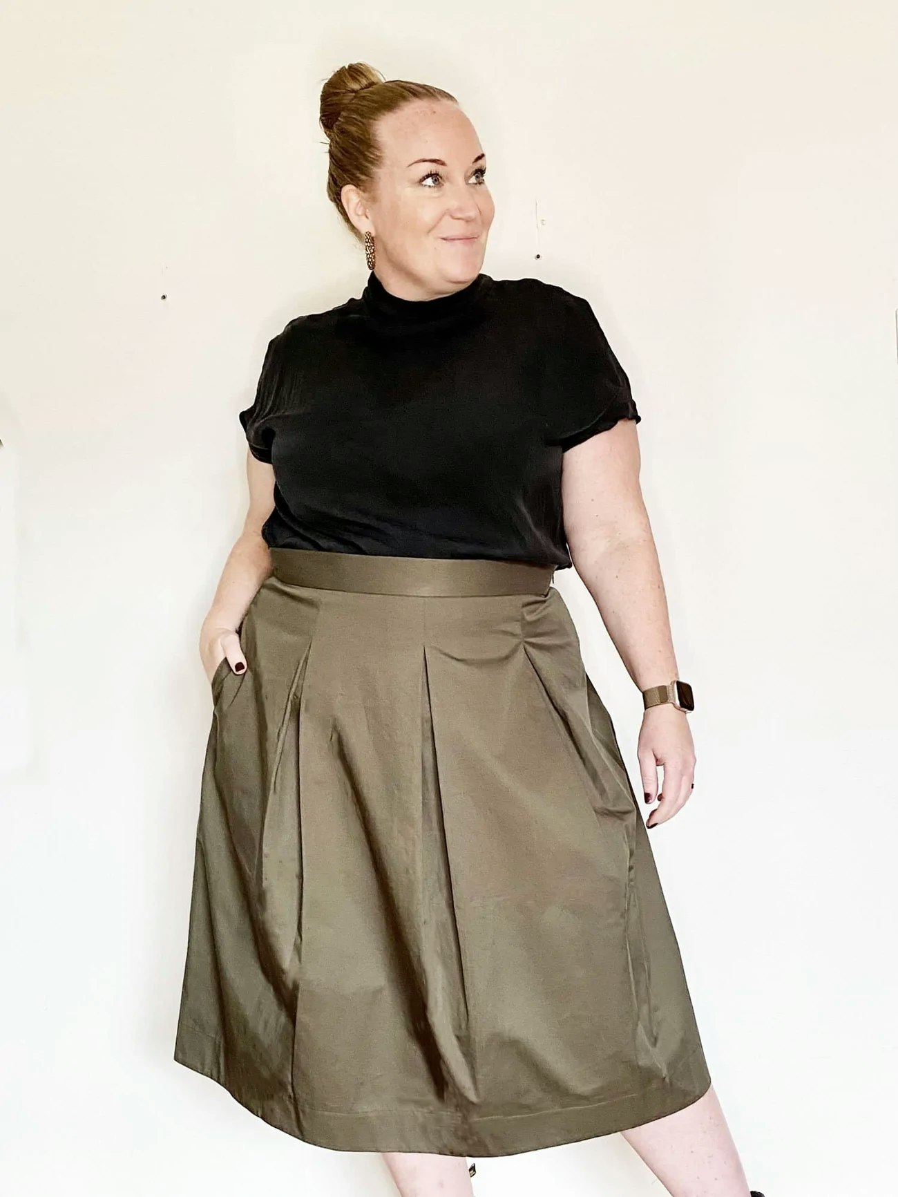 Three pleat skirt (XL-3XL)