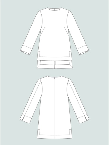 Long sleeve tunic (XL-3XL)