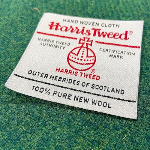 0,8m Ull Harris Tweed Ärtgrön