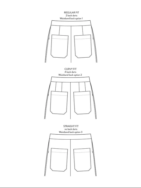 Barrel leg trousers (XL-3XL)