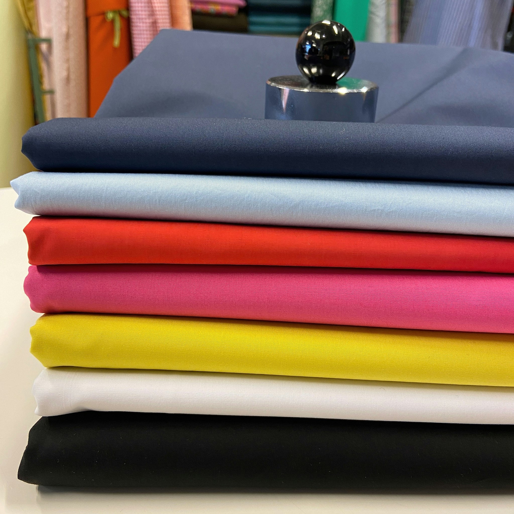 2,6m Bomull Poplin Röd