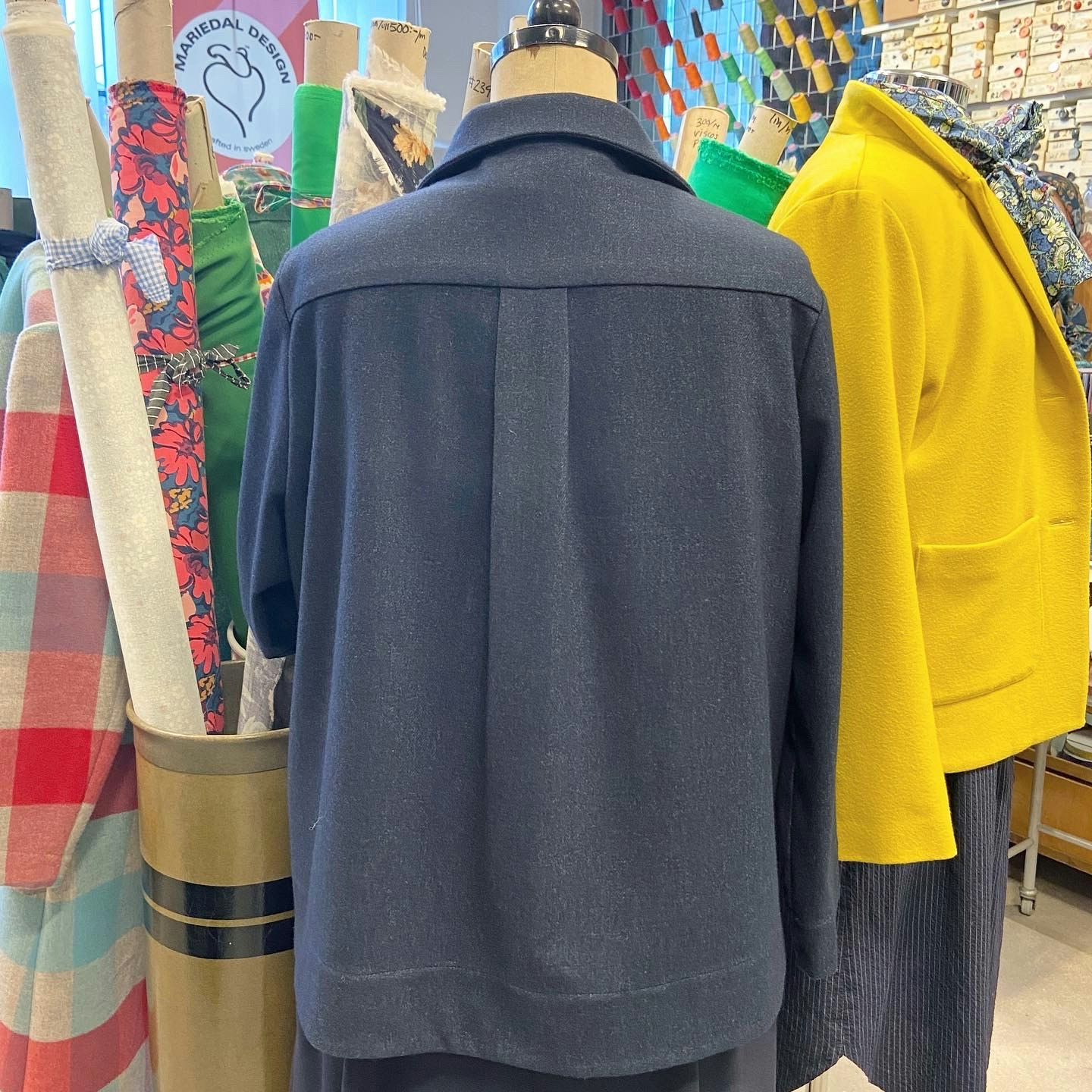 1,9m  ull/bom mö jeansblå