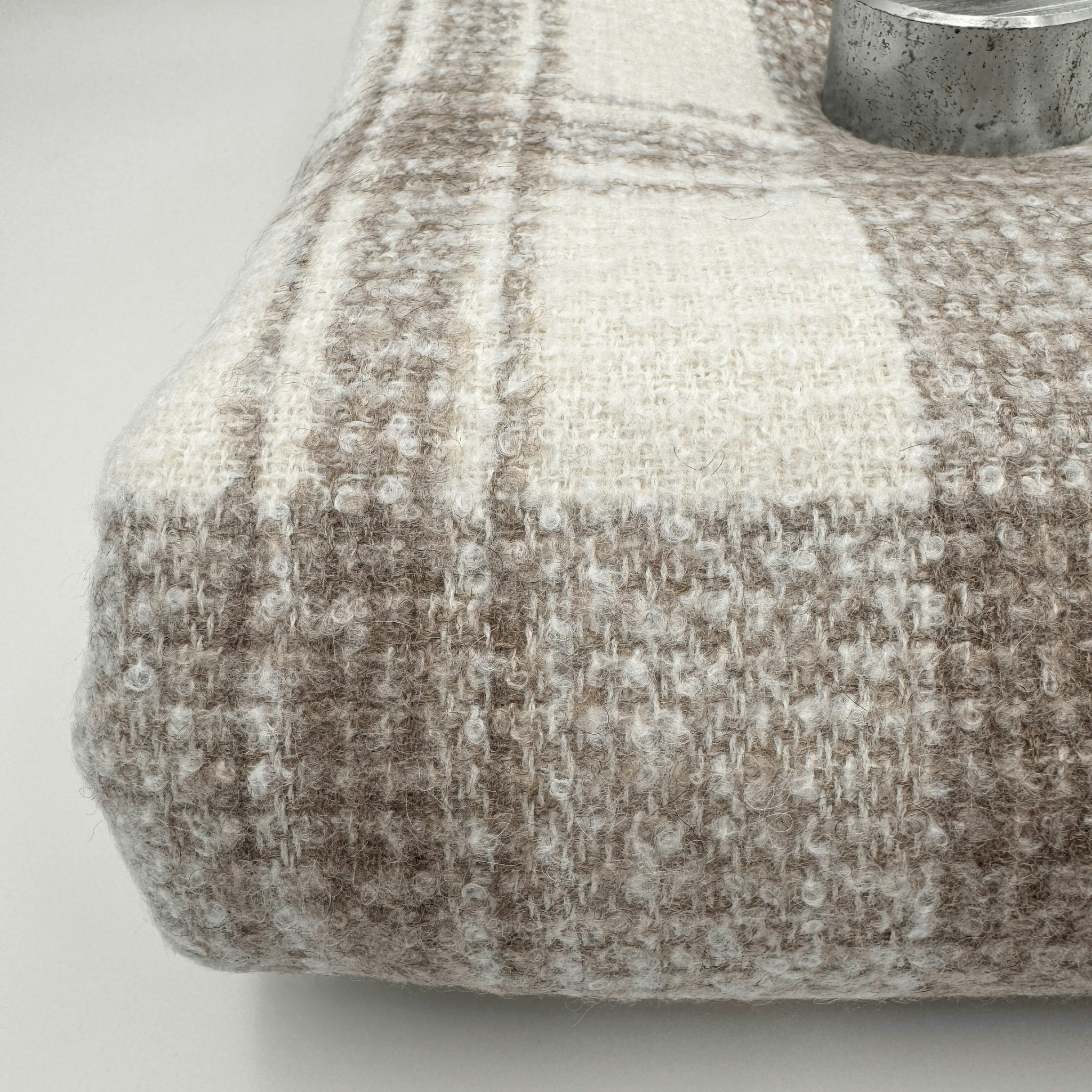 1,5m Ull/alpacka brun rutig