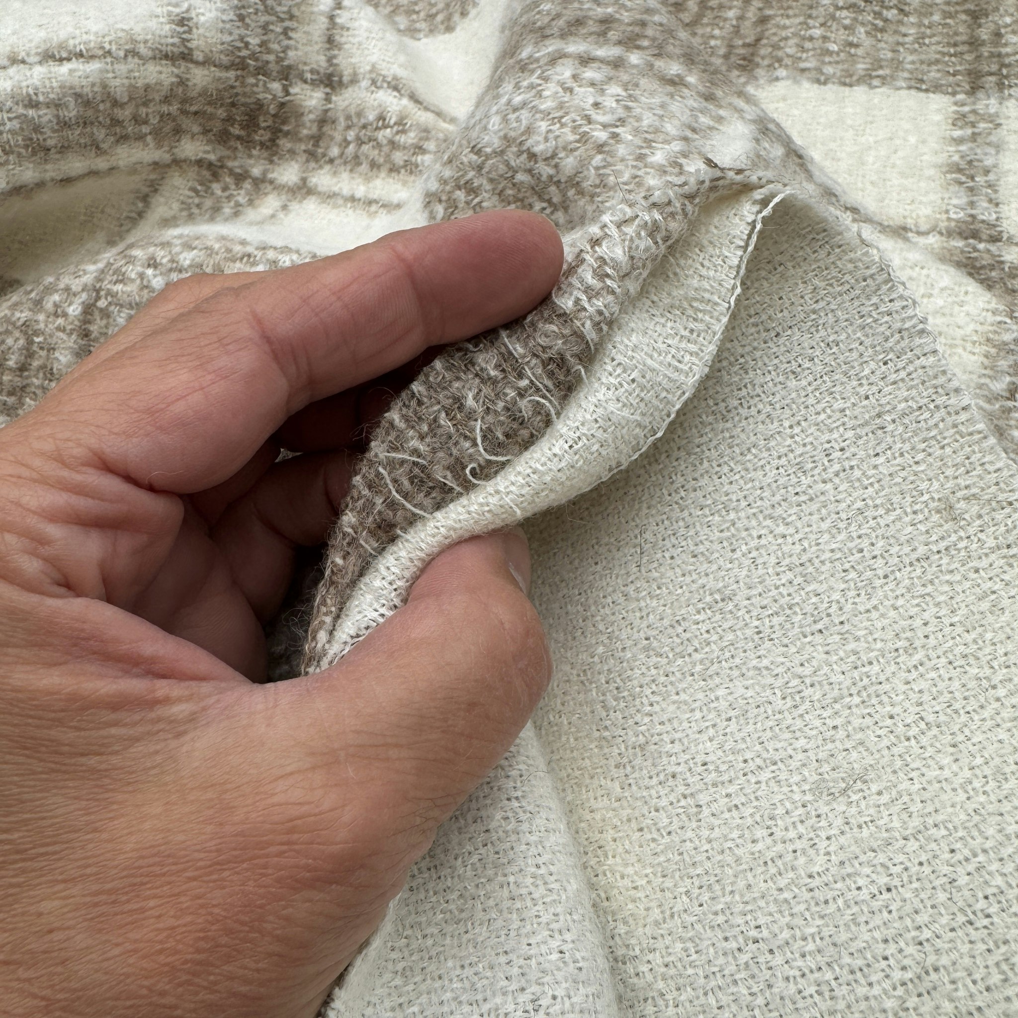 1,5m Ull/alpacka brun rutig