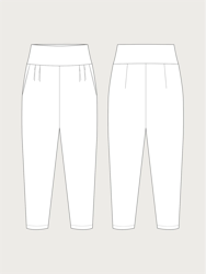 Pleated trousers XS-L