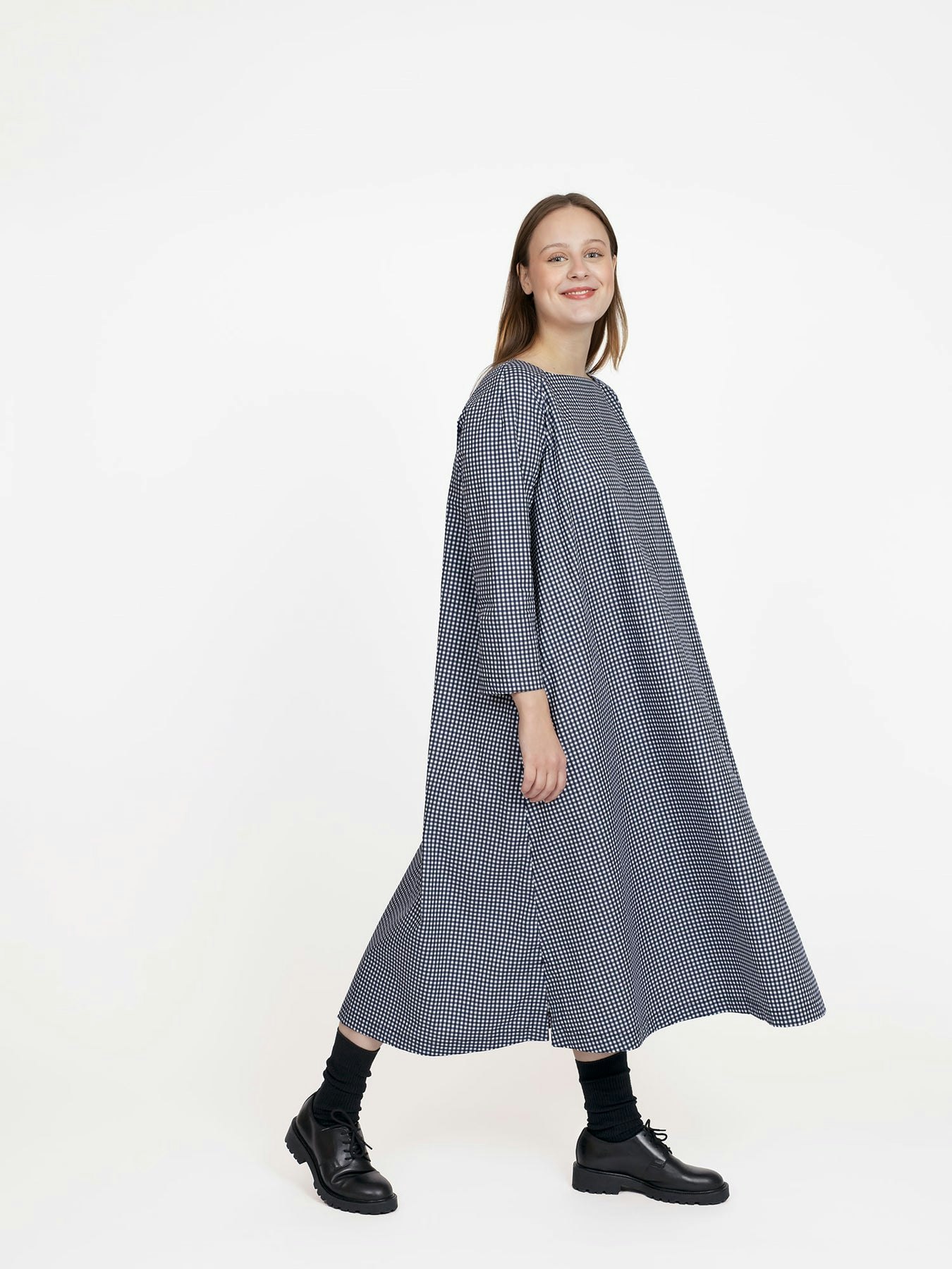 Square neck dress XS-L