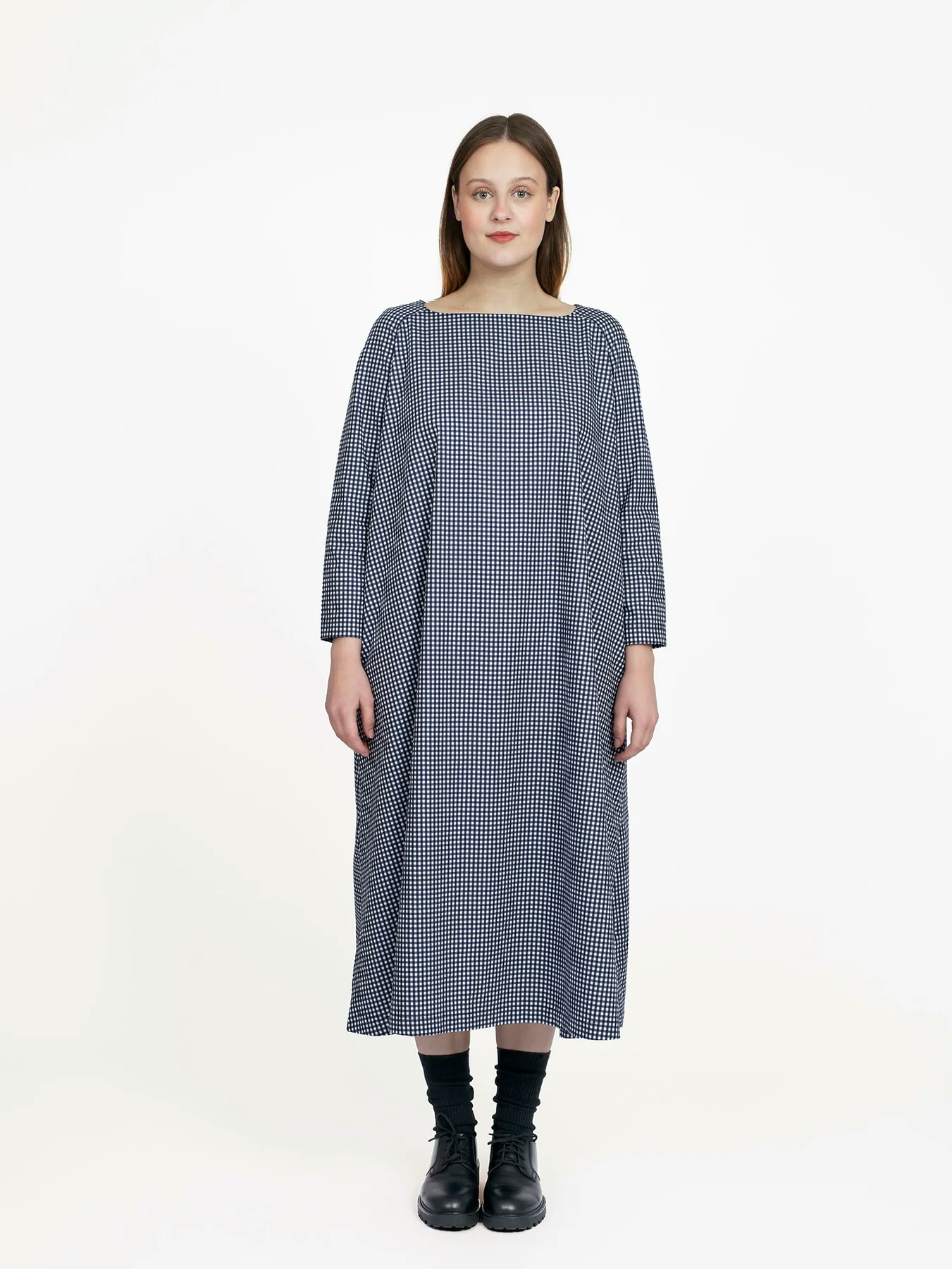Square neck dress XS-L