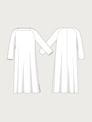 Square neck dress L-3XL