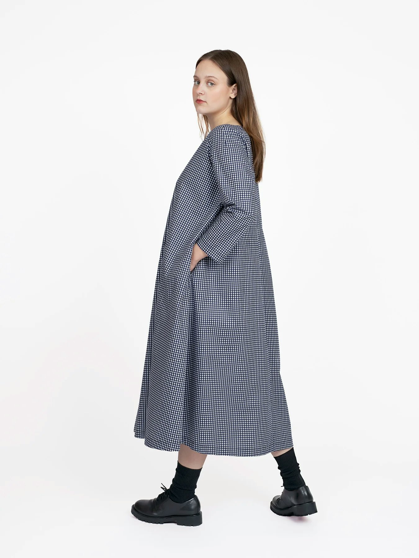 Square neck dress L-3XL