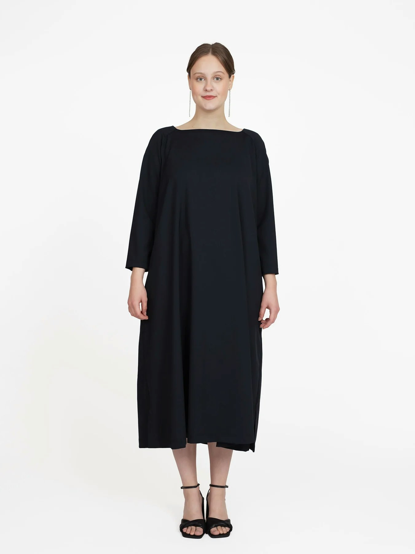 Square neck dress L-3XL