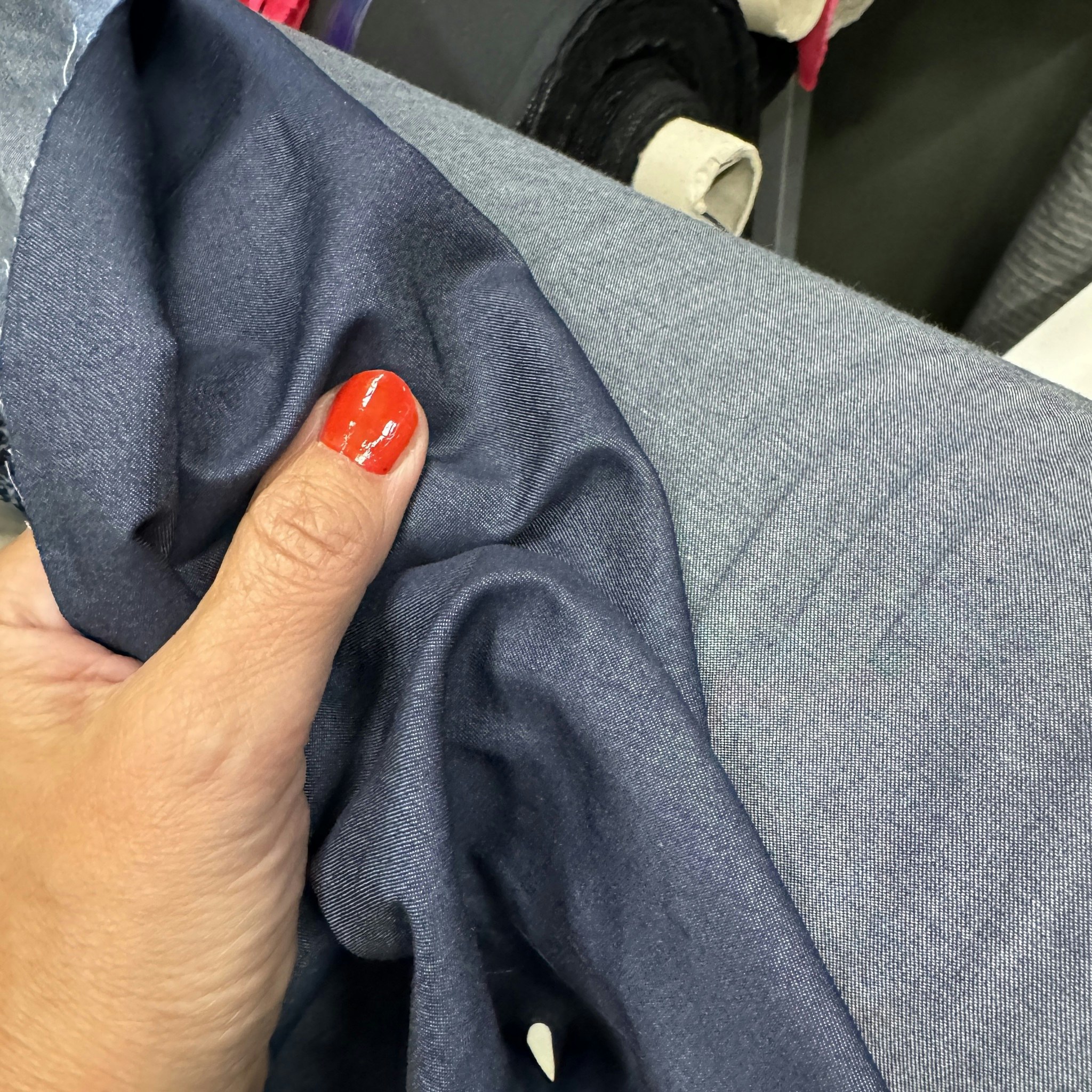 1,7m bomull tunn denim