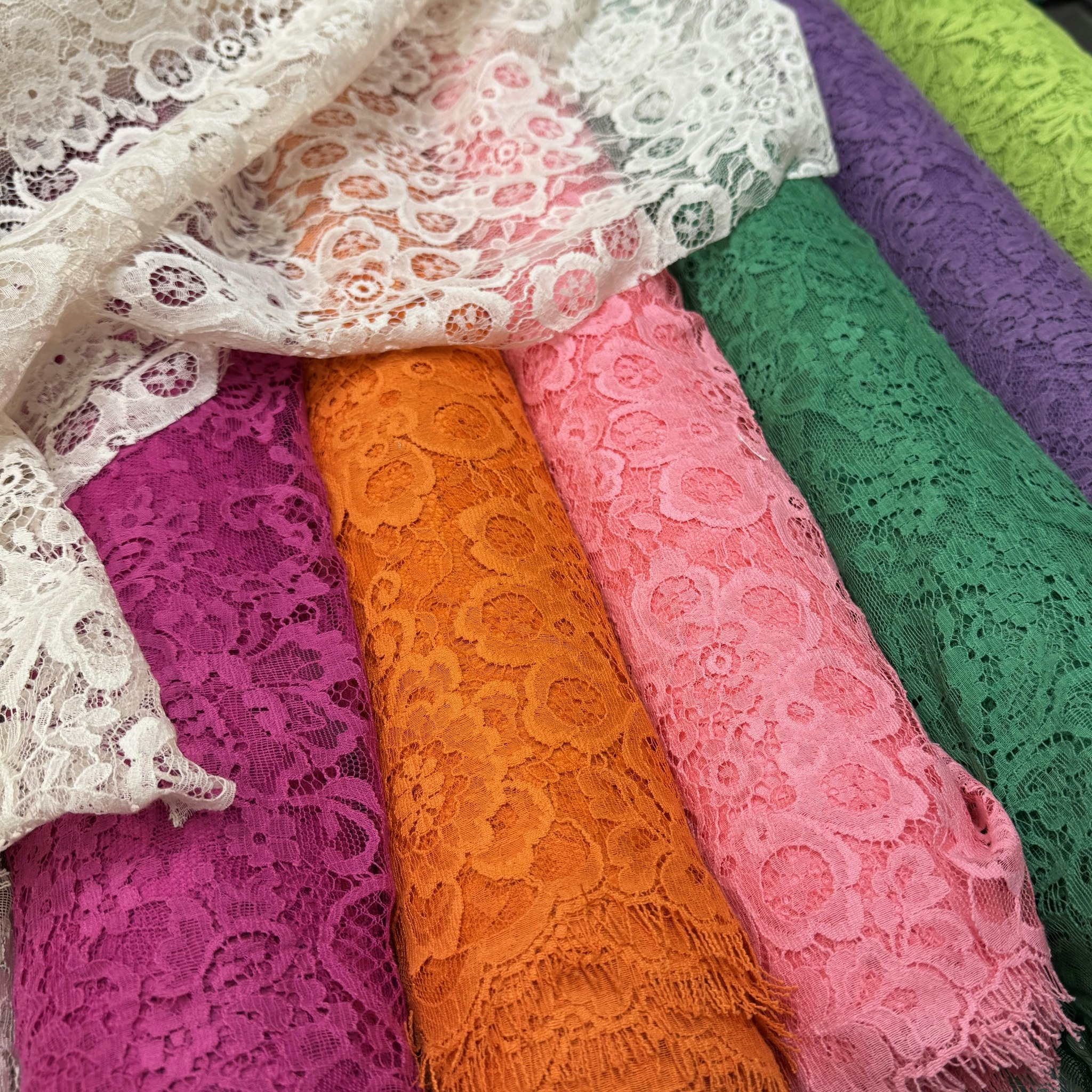 1,5m bomullsspets cerise Valentin*