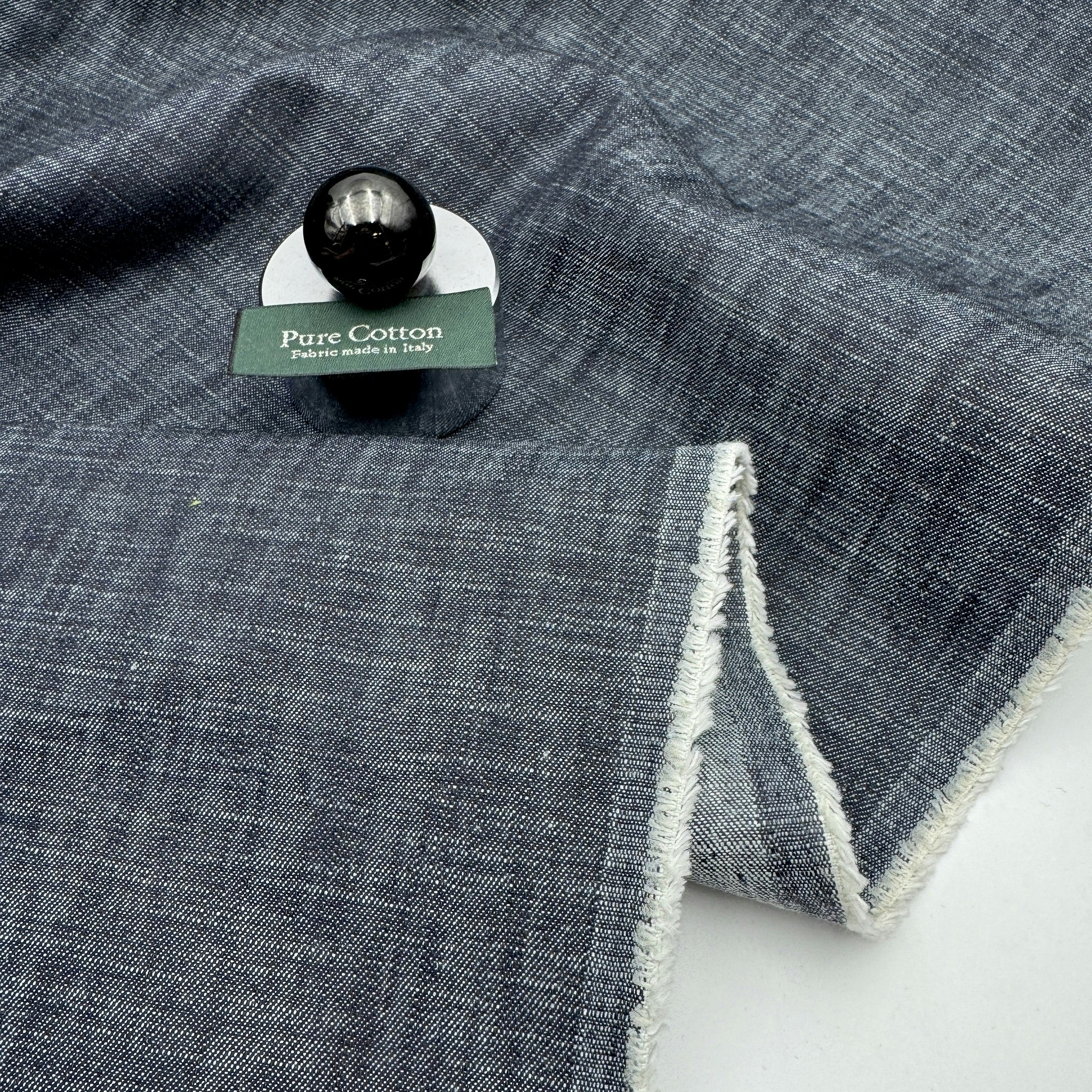 1,5m blåmelerad denim Gucc*