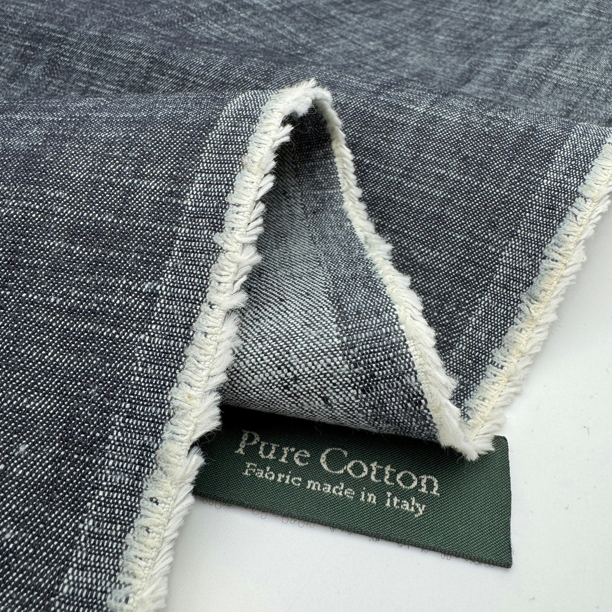 1,5m blåmelerad denim Gucc*